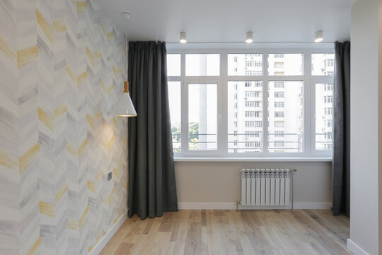 Empty new room in the modern interior