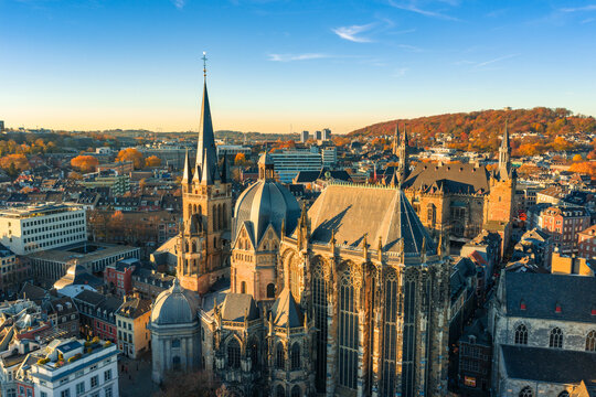 Aachen Aken Aix-La-Chapelle Cityscape NRW Gemany