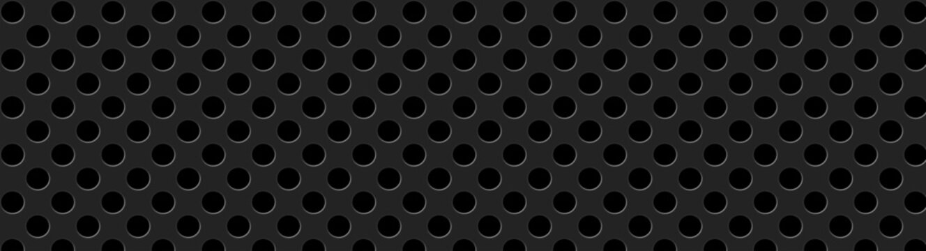 Realistic perforated metal plate texture with hexagonal mesh pattern, industrial steel surface background featuring micro holes and metallic silver finish