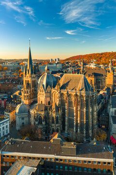 Aachen Aken Aix-La-Chapelle Cityscape NRW Gemany