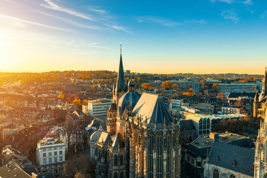 Aachen Aken Aix-La-Chapelle Cityscape NRW Gemany