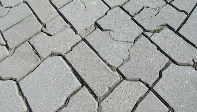Gray paving stones
