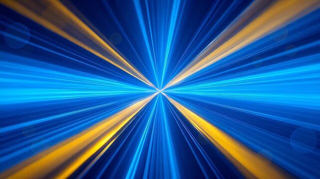 Abstract light beams radiating outward