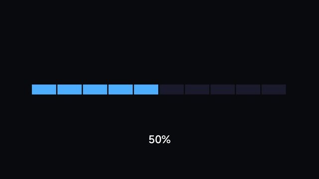 A horizontal gradient bar chart displays a percentage value on a black background.