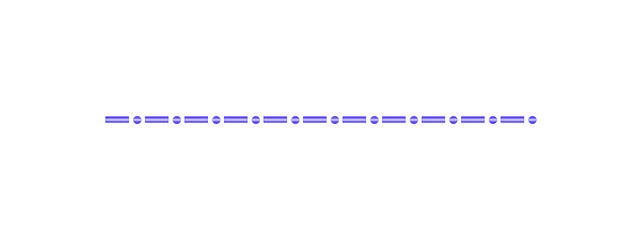 Blue Morse Code Style Dash and Dot Horizontal Line Divider © Top Stock 4YOU