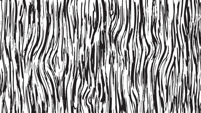 Black and white vector illustration of a zebra print pattern with wavy stripes and textured design elements for graphic and design use