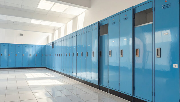Blue School Lockers