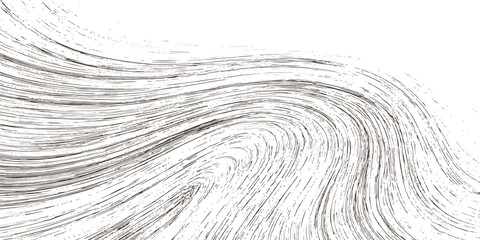 Abstract brown flowing lines background dynamic wavy texture contour map topographic organic pattern vector illustration graphic. © Artful