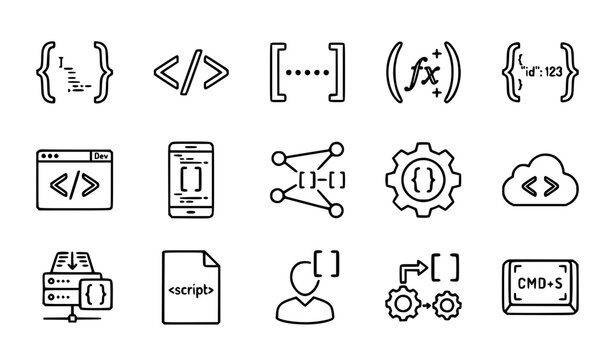 Bracket Icon Web Element Premium Quality Vector Collection