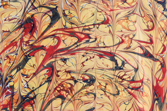 Traditional Turkish marbled paper artwork background
