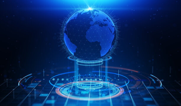 Digital business network concept