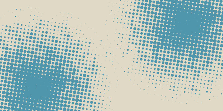 Light BLUE vector illustration which consist of circles. Dotted gradient design for your business. Creative geometric background in halftone style with colored spots.
