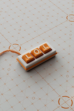 Minimal 3D LOL Keyboard Composition