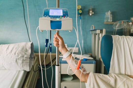 Patient With IV Drip