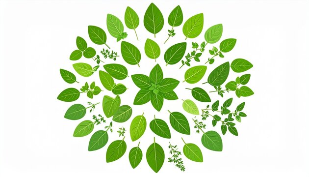 Vibrant green ivy leaves cluster background design.