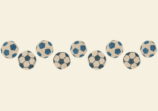 Illustrated sports balls
