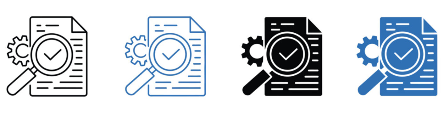Refinement Icon Featuring Process Improvement Quality Enhancement Precision and Continuous Optimization Symbol Vector Designs