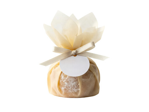 Sweet Treat Wrapped in Tissue Paper with Blank Tag