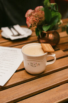 Masala Chai and Biscuit
