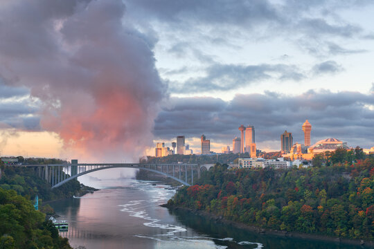 Niagara Falls, New York, USA at Dawn