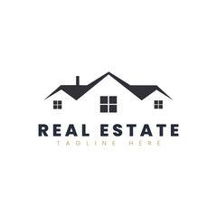 Fototapeta premium Classic House Roof Real Estate Logo Template