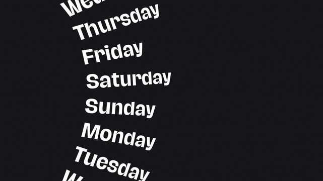 All days of a week 3D camera