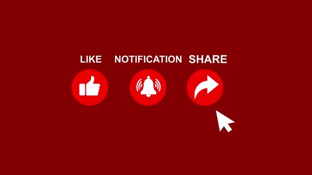 like comment subscribes and share animation. YouTube Subscribe, 4k video animation. The animated reveal of the like, share, and bell notification buttons. Like, subscribes and share animation. YouTube