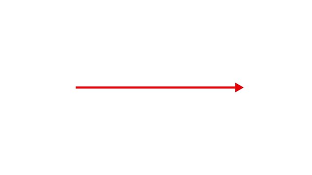 Handwriting arrow thin tall, pen style animation, straight line animation arrow on transparent background, 4k video thin direction dotted line arrow animation
