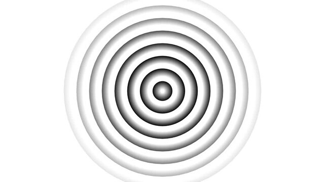 4K Radio waves animation on black background. network tower produced radio wave concept. Radio waves waves background. network tower produced radio wave concept. Radio Waves in Circle Form, Radio wave