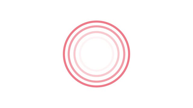 Animated fade wave wifi signal icon motion graphic overlay loop on transparent background, Wi-fi icon animation. Looped. 4k