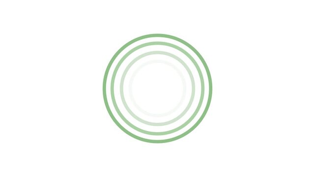 Animated fade wave wifi signal icon motion graphic overlay loop on transparent background, Wi-fi icon animation. Looped. 4k