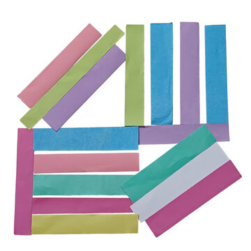 Colorful wooden blocks with geometric shapes and alphabet letters wallpapwe design