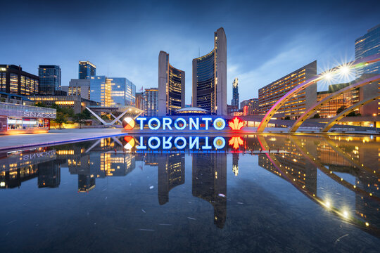 The Toronto City Hall in Toronto, Ontario