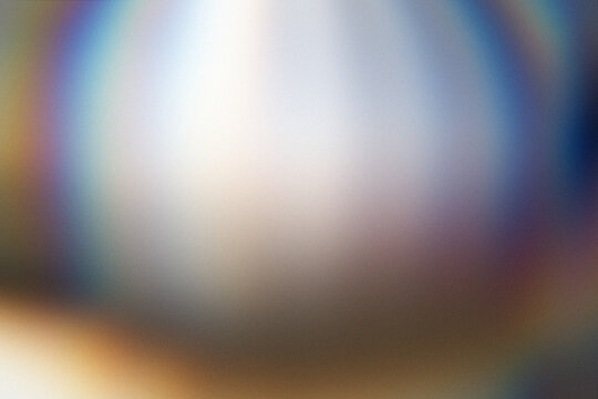 Abstract light refraction creating soft colorful rainbow spectrum gradient