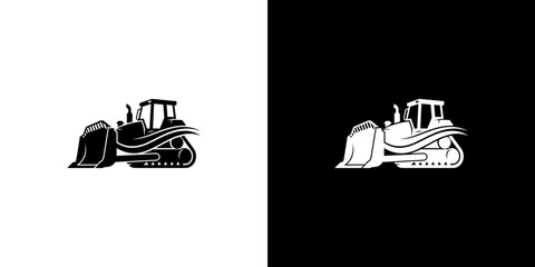 Bulldozer Silhouette Design © nizar