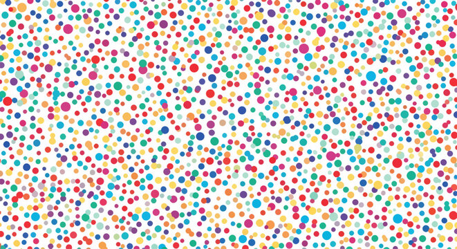 Decorative rainbow dot texture perfect for festive invitations posters and wrapping paper