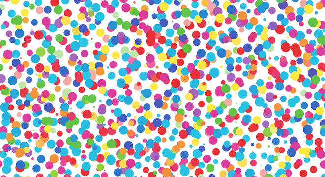 Minimal colorful bubble illustration featuring scattered circles in fresh contemporary style artwork