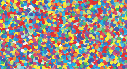 Fototapeta premium Random colorful bubbles forming lively seamless decorative surface pattern for modern graphics