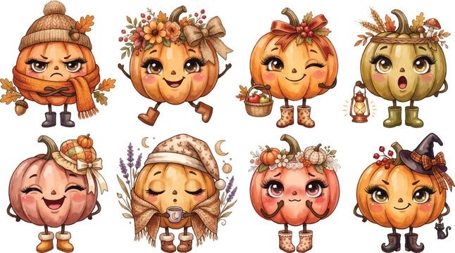 Set of Funny Cartoon Animals with Playful Expressions Colorful Cute Wildlife Character Collection for Kids Design and Creative Illustration Pack