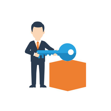 Digital security unlock icon vector illustration featuring an open padlock symbol symbolizing authorized access, data privacy protection, and system decryption for web interfaces.