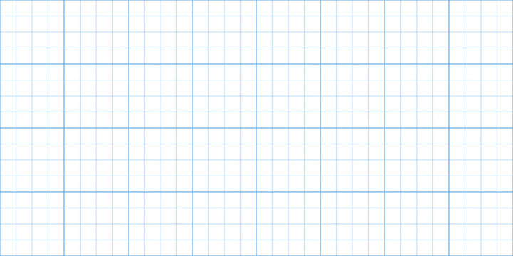 Blue square graph paper seamless pattern. Notebook grid texture with millimeter scale and geometric structure. Blueprint style school math sheet background for study, drafting and technical drawing