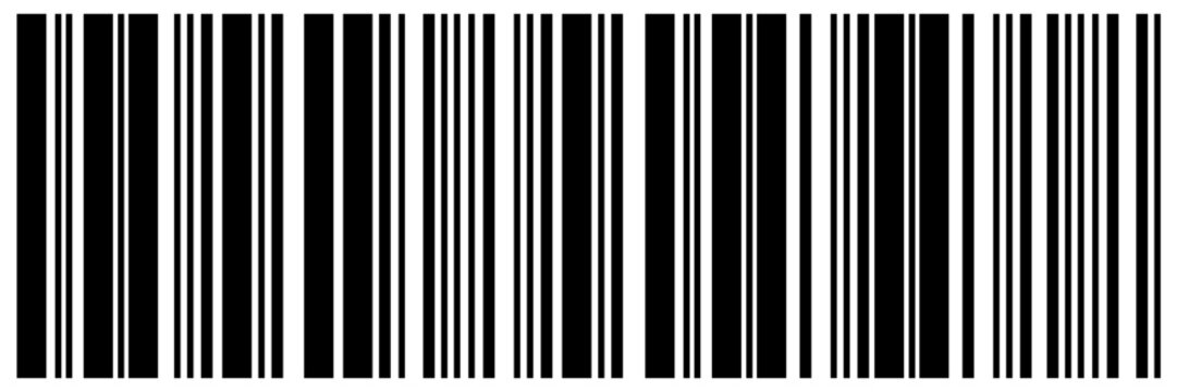 Barcode icon. Barcode vector icon. Simple fake bar code. Bar code for web design. Barcode product distribution icon.  white background modern