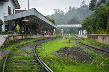 Fototapeta premium Railway station of Ella village, Sri Lanka, Asia