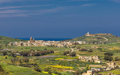 Obraz premium Basilika der seligen Jungfrau von Ta' Pinu, Malta, in Europa