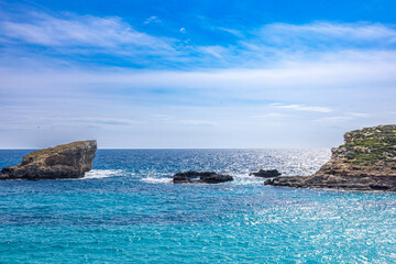 Obraz premium Blue Lagoon, Malta, in Europe