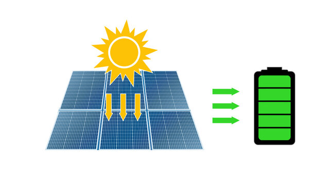 Realistic 3D solar panel energy photovoltaic module on transparent background, detailed cell structure with blue texture, perfect for renewable power projects and sustainable technology designs.