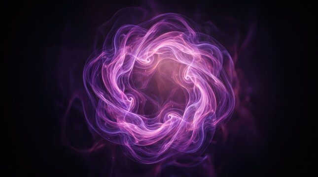 Ethereal halloween background abstract purple smoke swirls for spooky season designs and digital art
