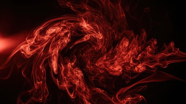 Spooky red smoke swirls for a haunting halloween background