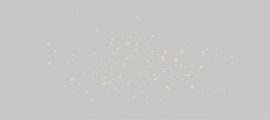 Golden glitter dust png with sparkling stardust, festive bokeh lights and radiant glow, transparent Christmas overlay for luxury holiday cards and elegant celebration backgrounds © arkadij_st