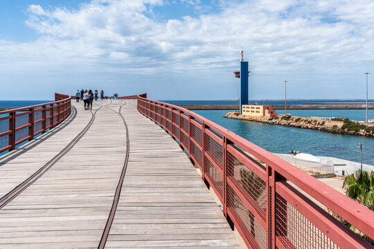 Scenic sight on a sunny day in Almeria, Andalusia, Spain.